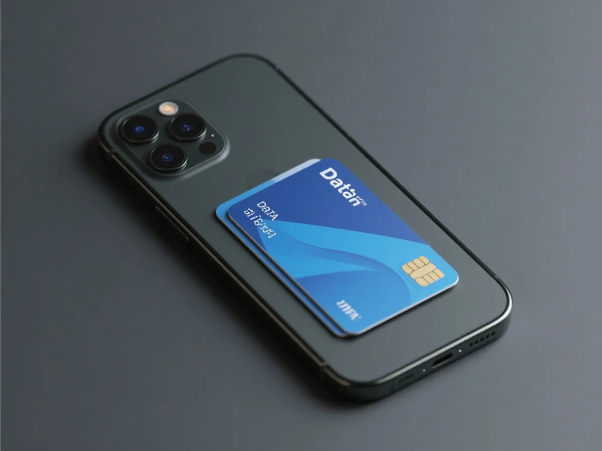 移动端数据卡片示意